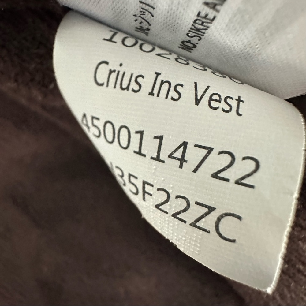 Ariat Vest Mens XL Black Brown Crius Quilted Full Zip Embroidered Fleece Lined - Picture 7 of 13